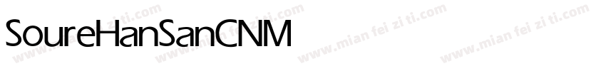 SoureHanSanCN Medium字体转换
